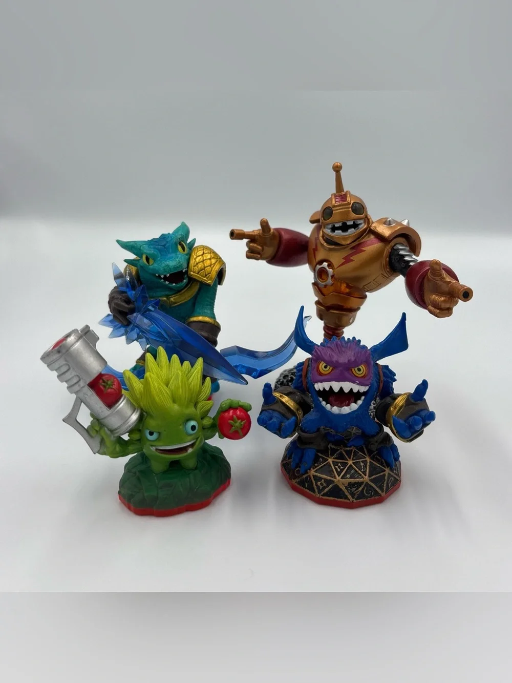 Skylanders Trap Team Toy Lot Snap Shot Bouncer Food Fight Fizzy Frenzy Pop Fizz